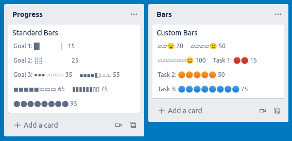 Progress Bars Example